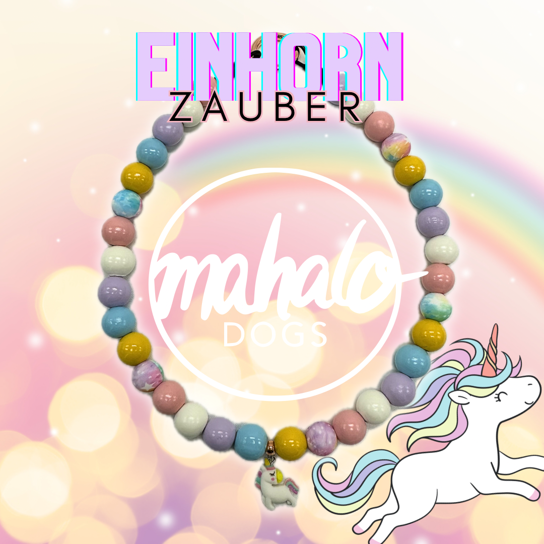 Einhorn Zauber Perlenhalsband 🦄